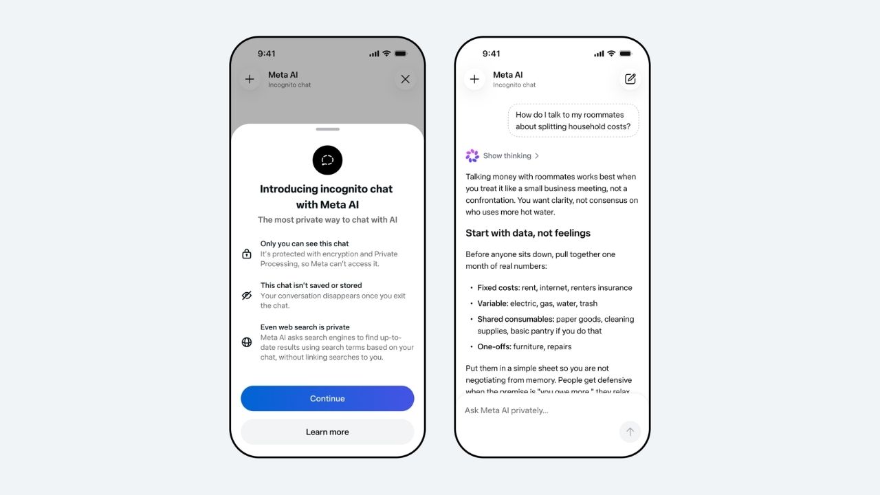 Meta’dan yapay zeka sohbetlerinde yeni gizlilik dönemi: Incognito (Gizli) Sohbet